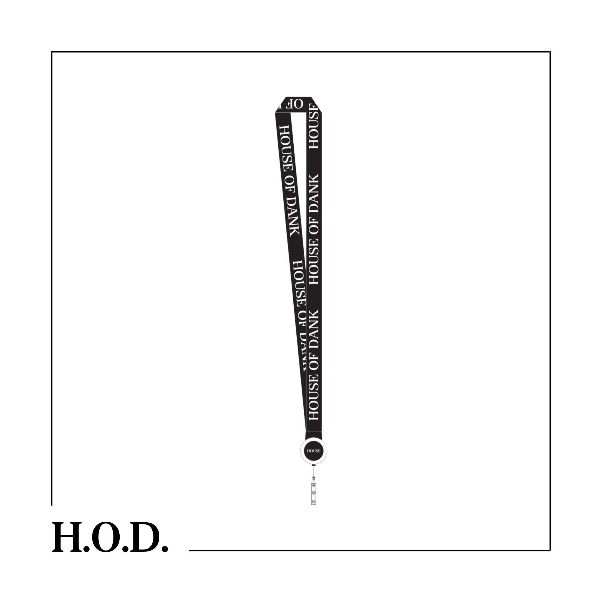 Photograph of product: H.O.D. OG Black Lanyard