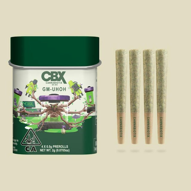 Photograph of product: GM-UHOH | .05 Preroll 4 Pack