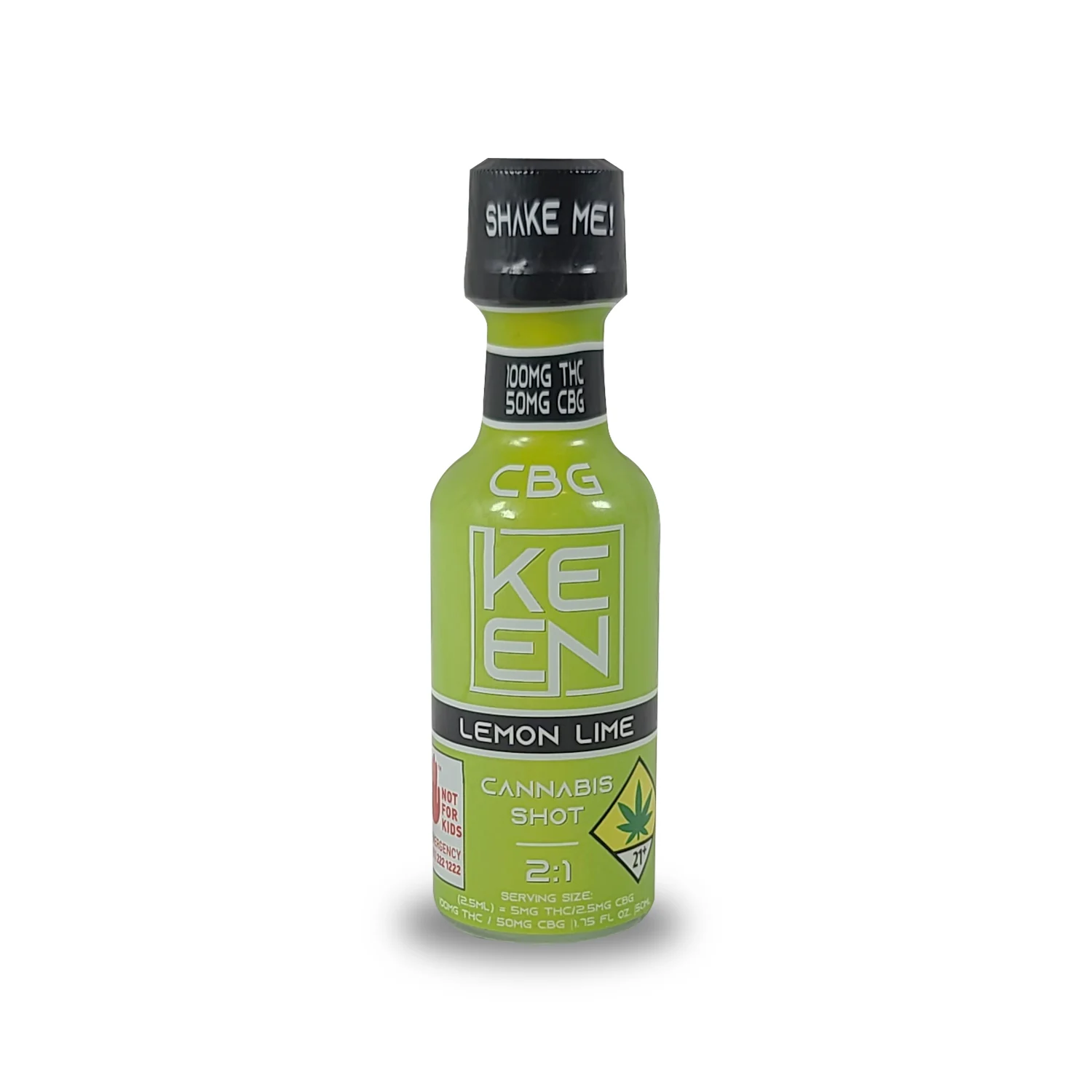 Photograph of product: Lemon Lime CBG Shot