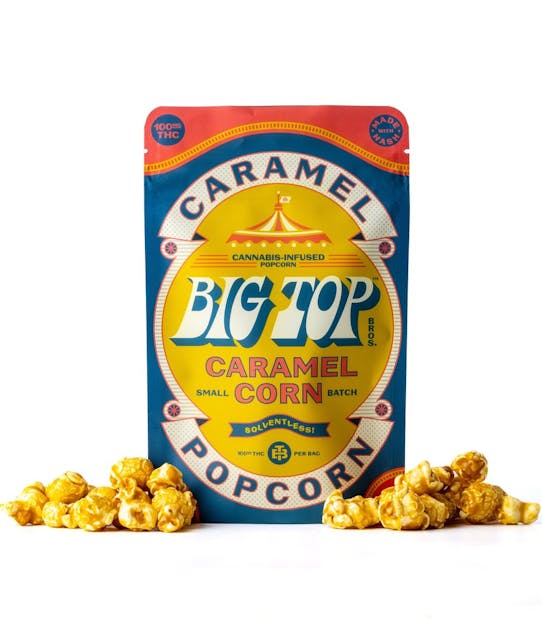 Photograph of product: Big Top Caramel Corn (100mg) - Big Top Caramel Popcorn