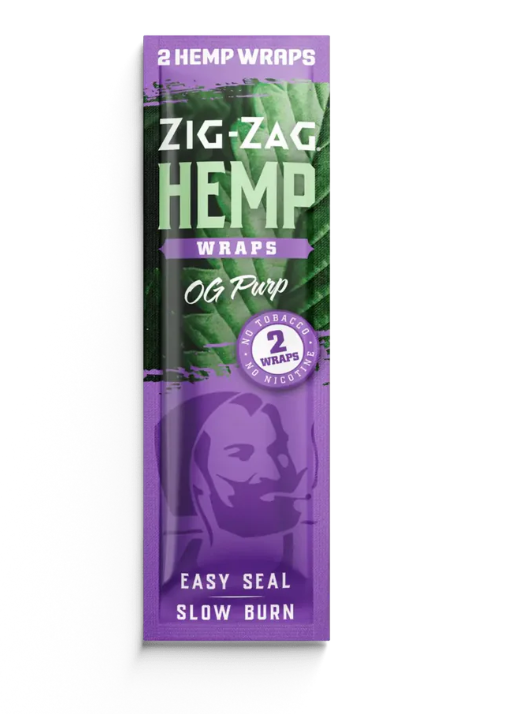 Photograph of product: Zig-Zag Hemp Wraps OG Purp