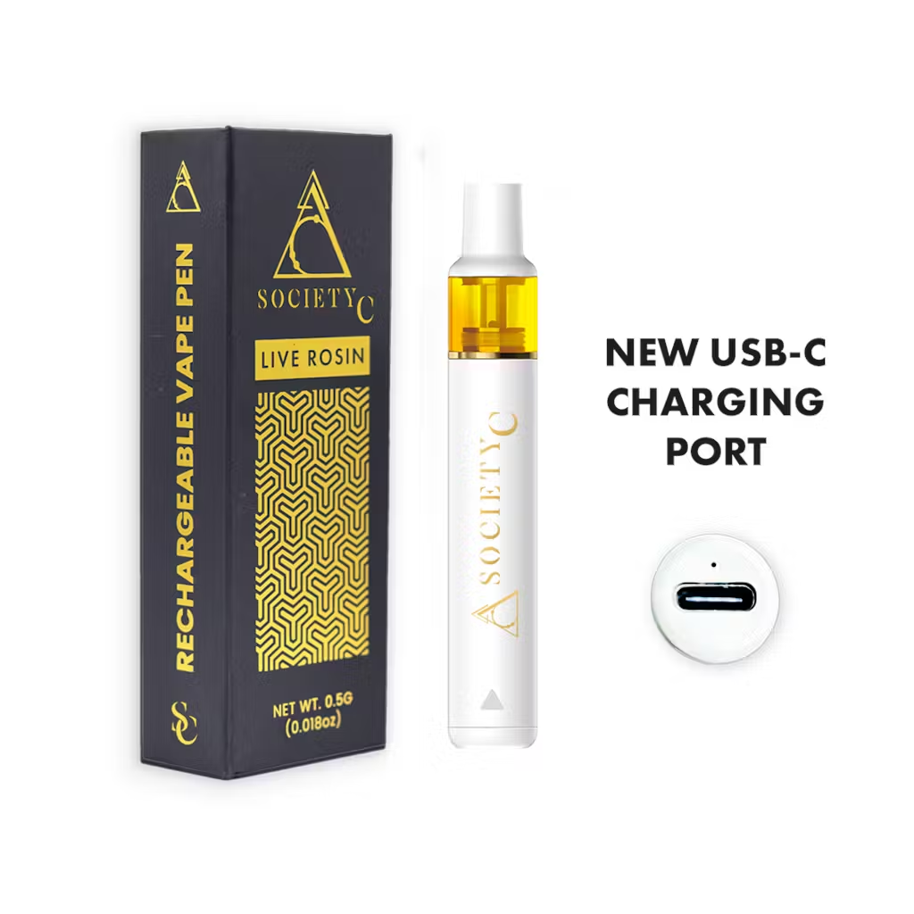 Photograph of product: Cadillac Rainbow Rosin Disposable