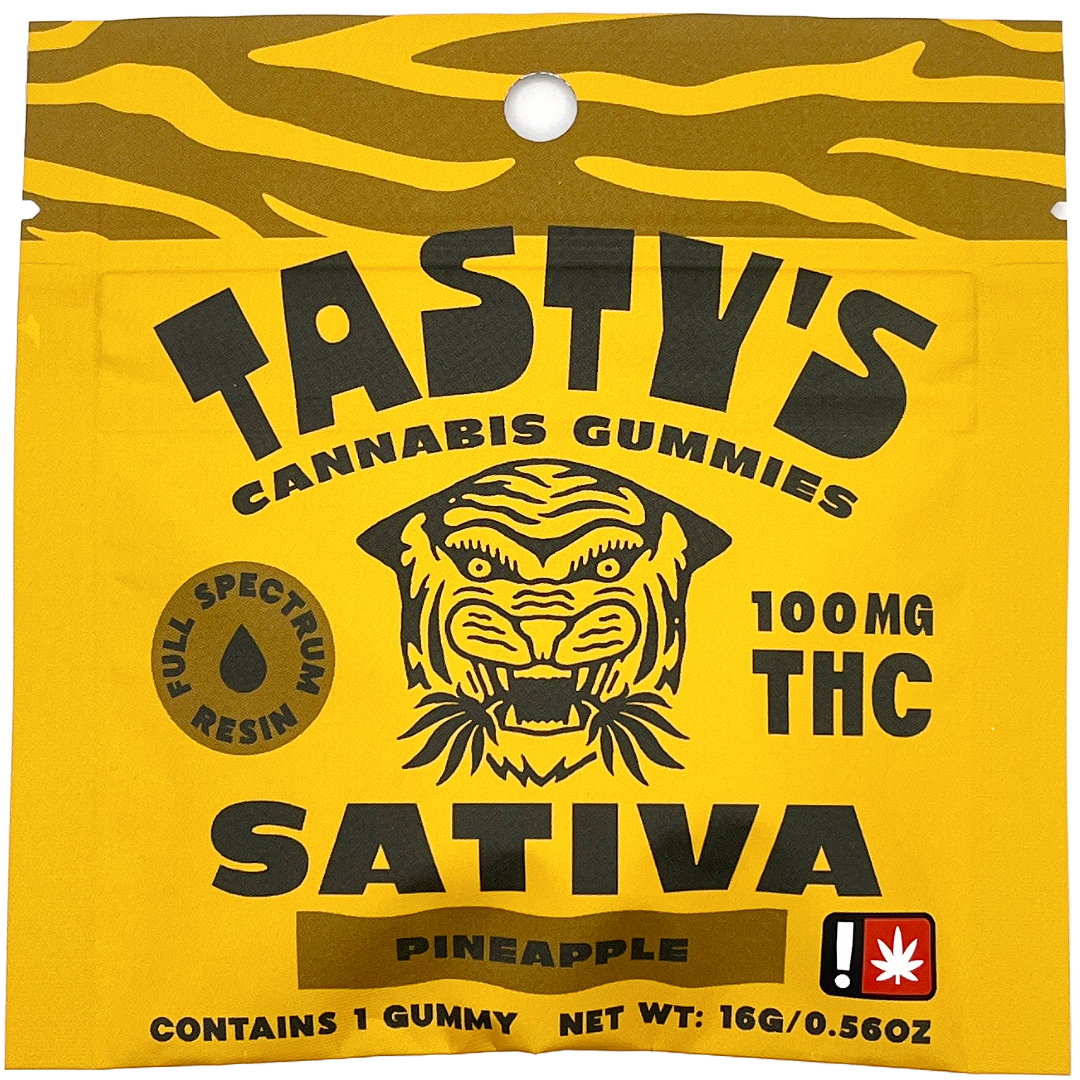 Photograph of product: Tasty's- Pineapple Single Gummie (S)