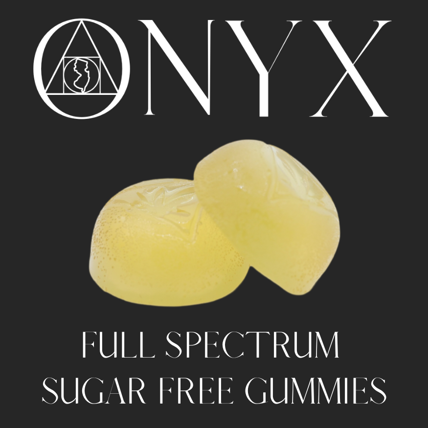 Photograph of product: Onyx | Sugar Free Gummies | Blueberry Dreams | 1 TH-oui : 1 CBN | 10pk/100mg