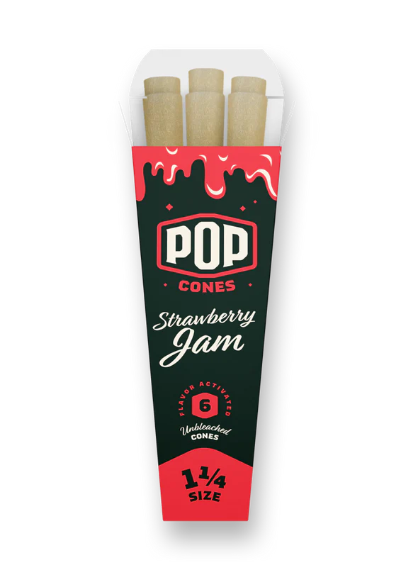 Photograph of product: Pop Cones | 6pk Cones | Unbleached 1 1/4 Wild Grape