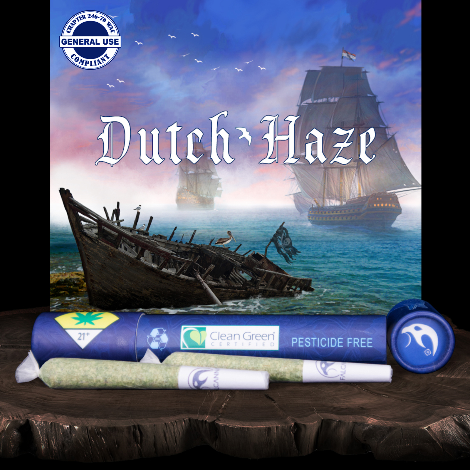 Photograph of product: Dutch Haze Pre-Roll 2-pack | 1.2g (DOH)