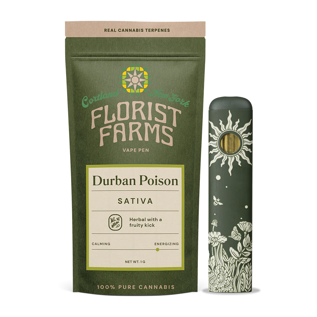 Photograph of product: Florist Farms | Durban Poison AIO Vape 1g | Oui'd