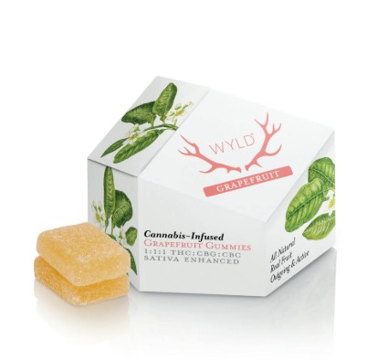 Photograph of product: Gummies | Grapefruit | 1:1:1 | CBG:CBC:TH-oui | 10 x 10mg
