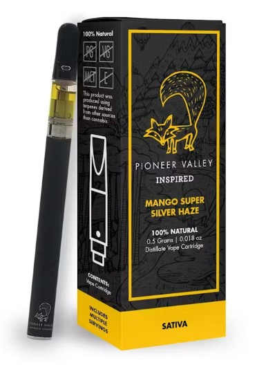 Photograph of product: Mango Super Silver Haze - Distillate Vape Cartridge - PVX