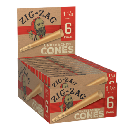 Photograph of product: 6ct 1 1/4 Size - Unbleached Cones Carton