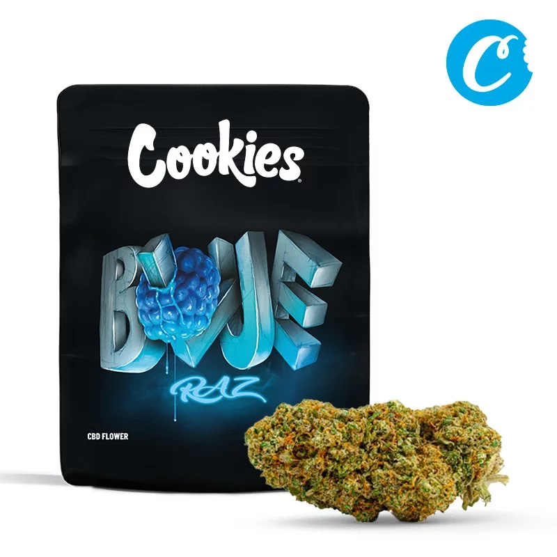 Photograph of product: Cookies - Blue Razz - Prepackaged Eighth - 3.5g