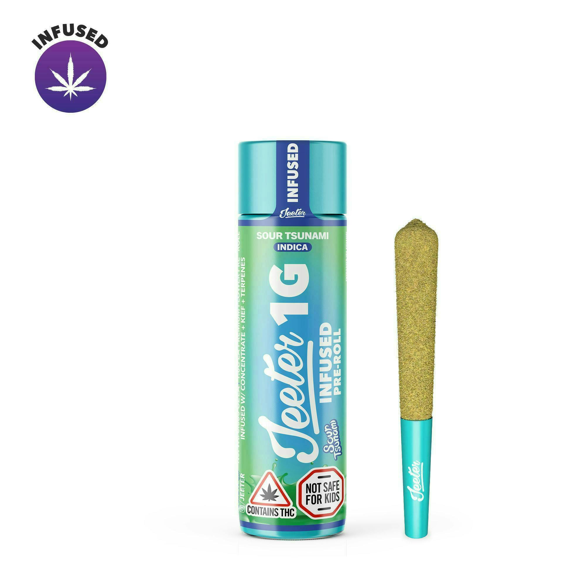 Photograph of product: 1G Jeeter Infused Pre-roll - Sour Tsunami