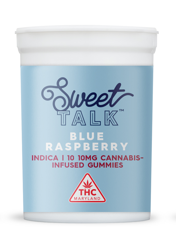 Photograph of product: 100mg Blue Raspberry Gummies 10pk