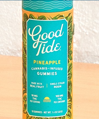 Photograph of product: PINEAPPLE SOLVENTLESS ROSIN GUMMIES | 10PK | 100MG