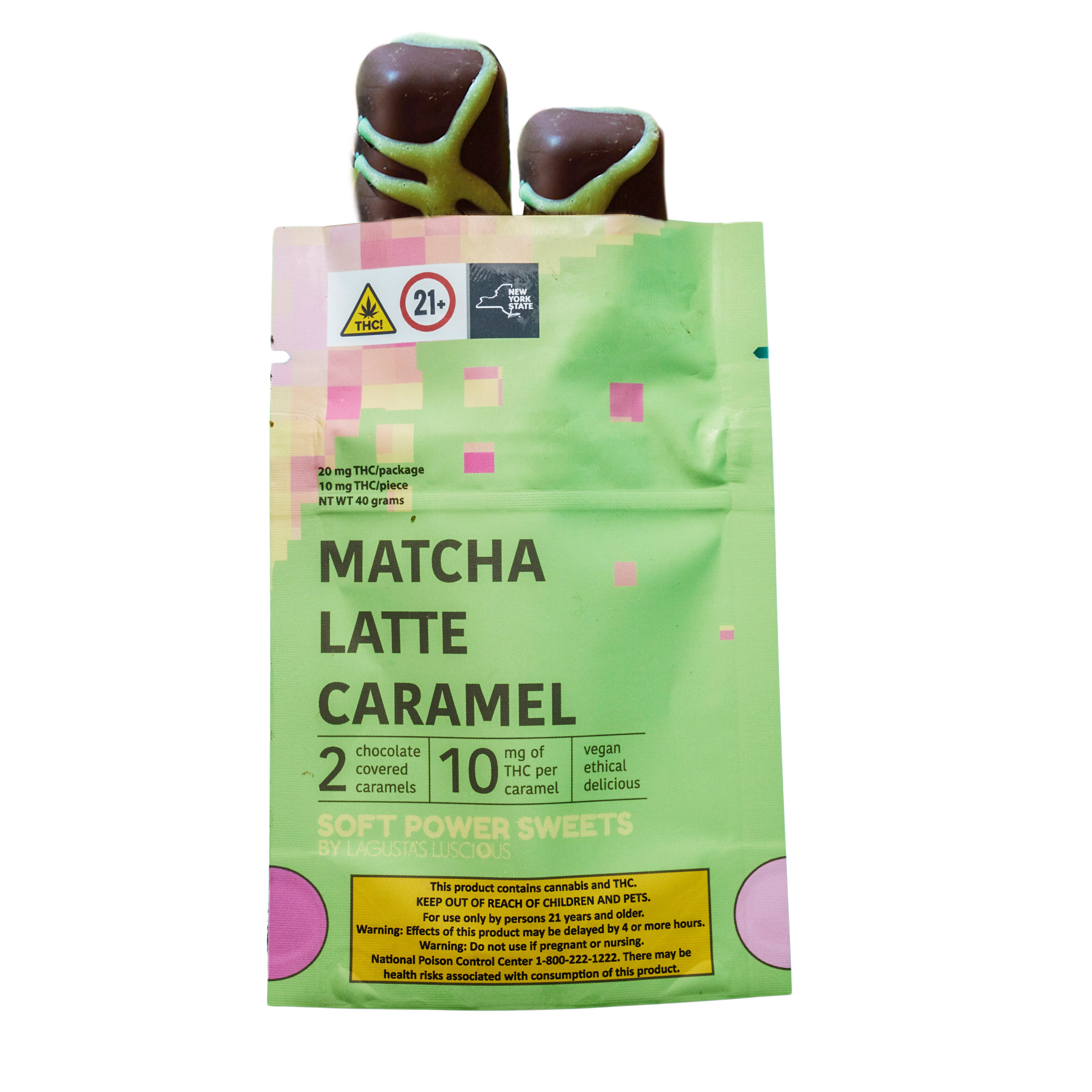 Photograph of Product: Matcha Latte Caramel | 10mg 2 Pack