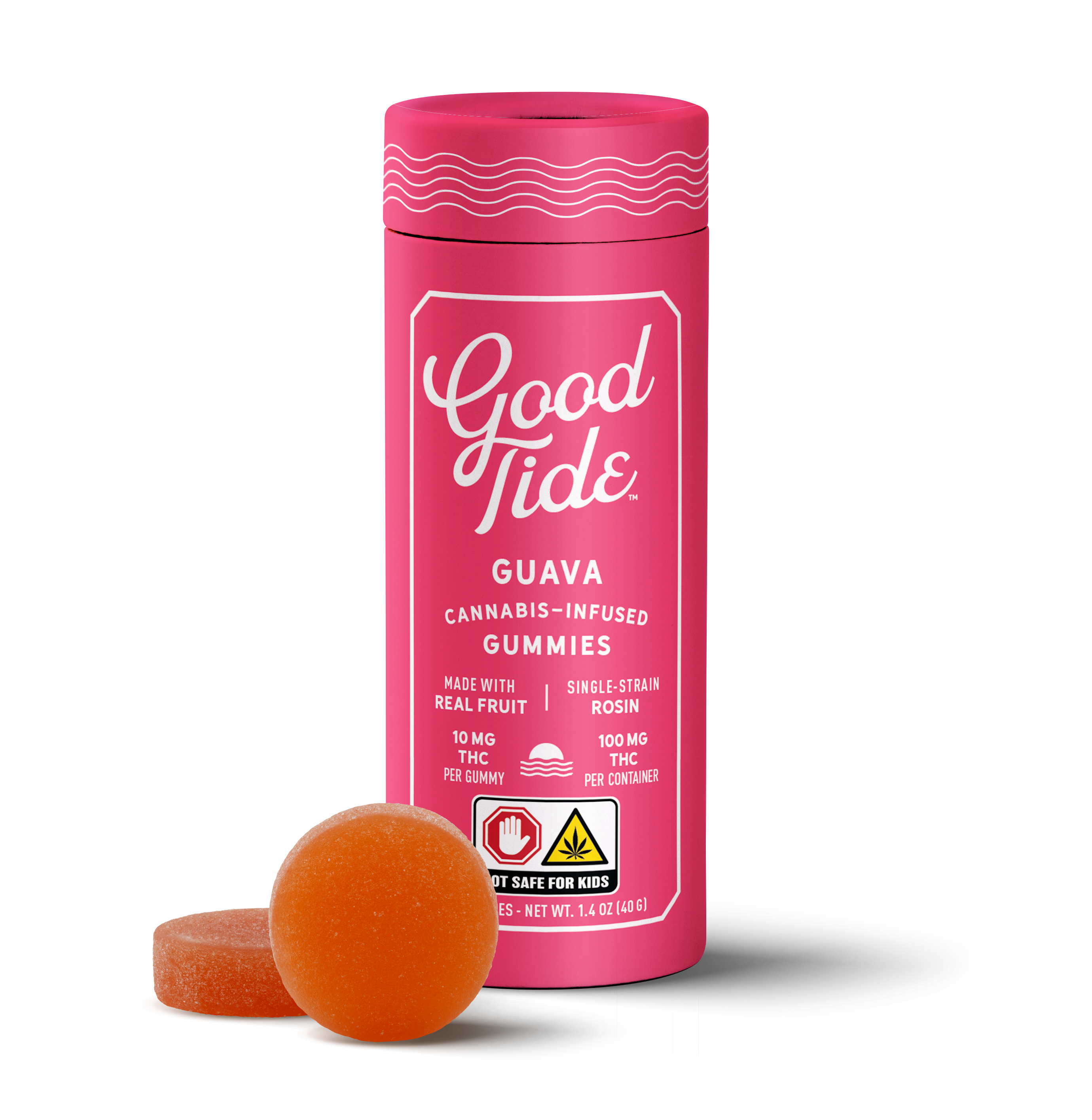 Photograph of product: Good Tide | Guava | Rosin | 10 pack 100 mg