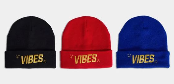 Photograph of product: VIBES - Beanie | Blue One Size