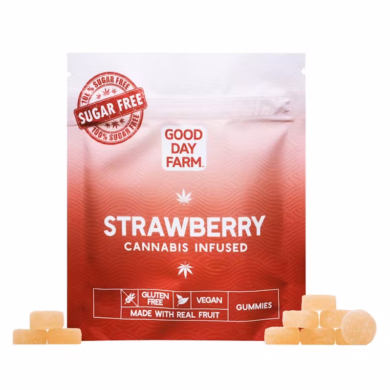 Photograph of product: Good Day Farm | Gummies | Sugar Free Strawberry 100mg