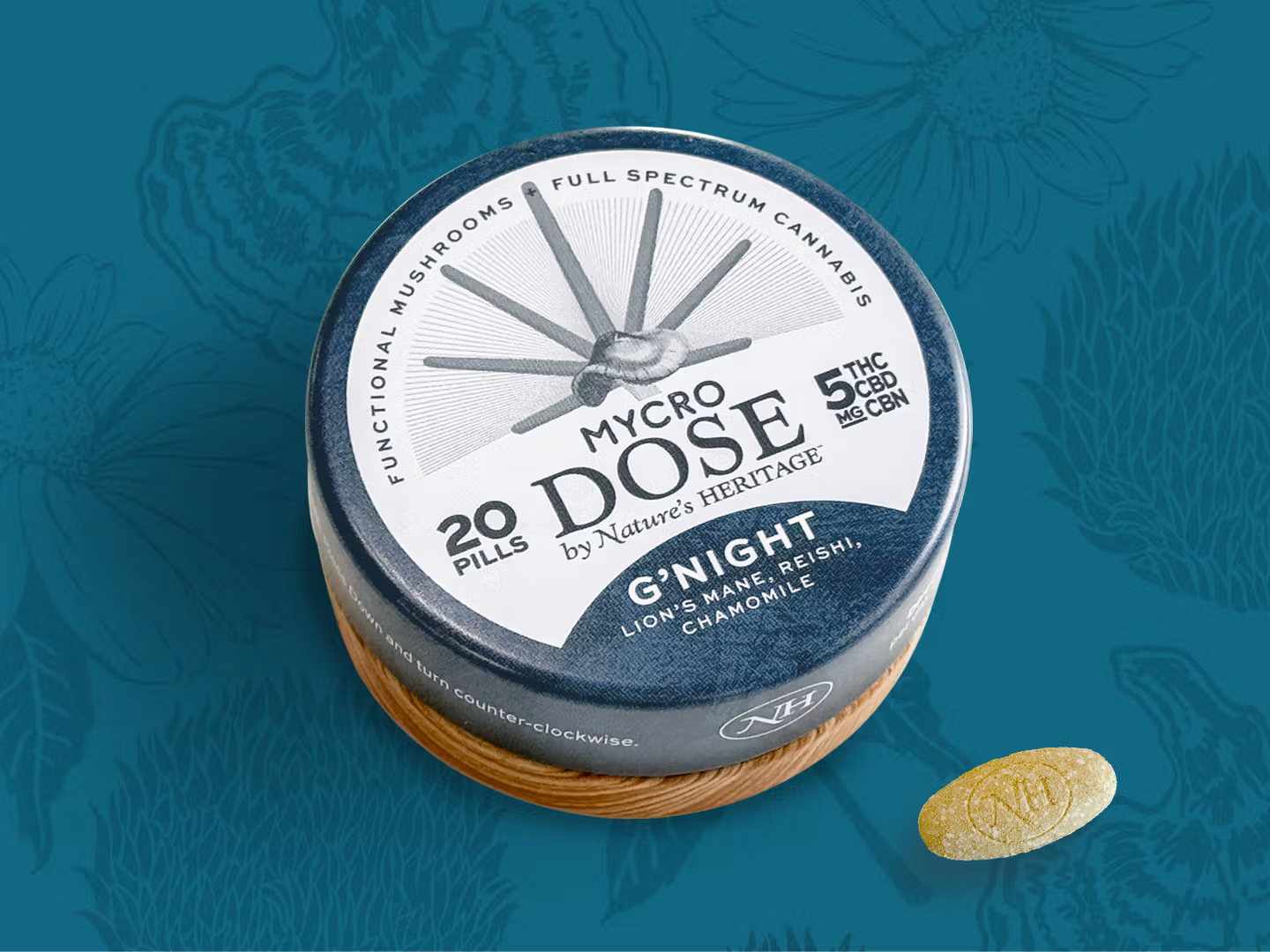Photograph of product: G'Night 1:1:1 (TH-oui:CBD:CBN) | Tablet | 100mg