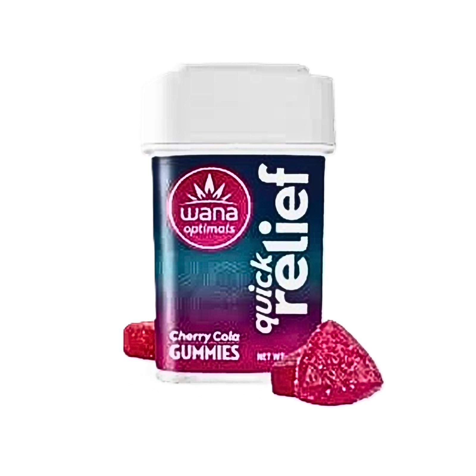 Photograph of product: WANA | QUICK RELIEF | CHERRY COLA | GUMMIES | 50MG:50MG:50MG | REC
