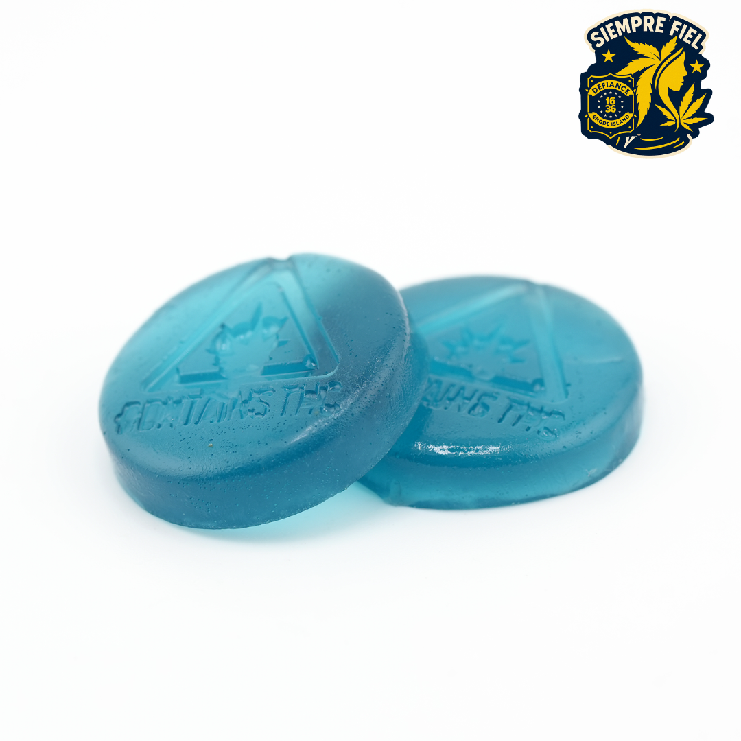 Photograph of product: Siempre Fiel - Blue Raspberry Gummies - 10mg 10pk
