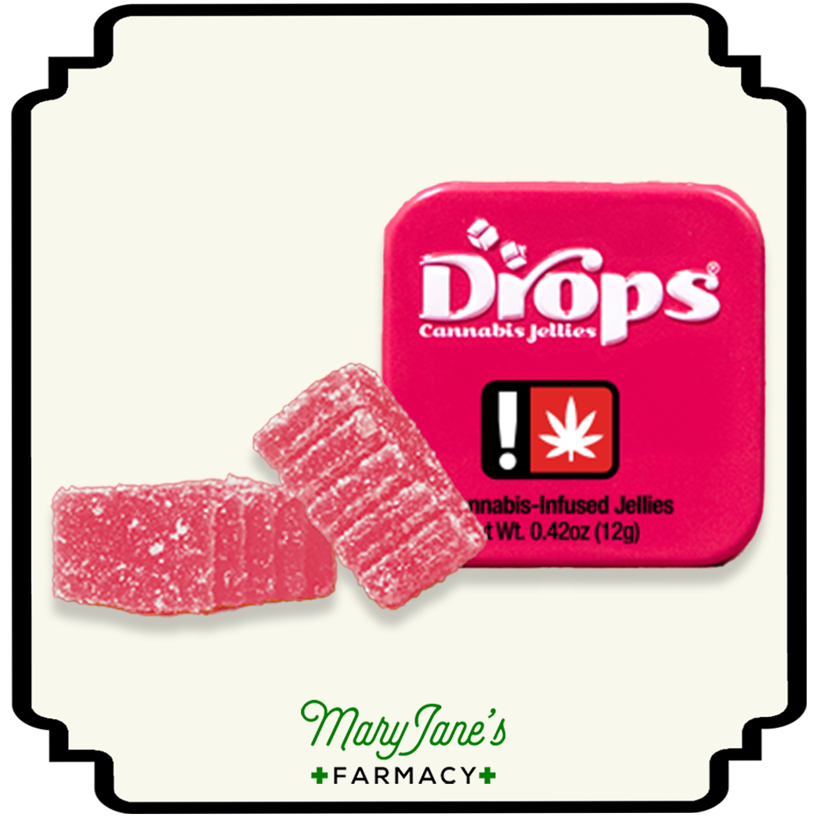 Photograph of product: Raspberry 1:2 TH-oui Jelly 2 Pack | 100mg