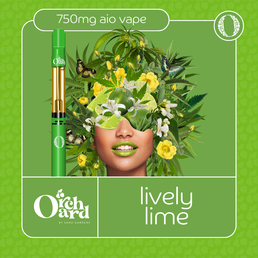 Photograph of product: (750mg) Lively Lime - Orchard Vape AIO