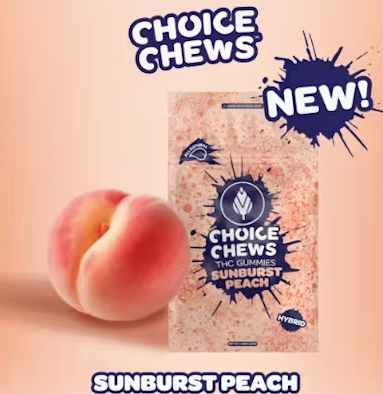 Photograph of product: Sunburst Peach | Hybrid TH-oui | Gummies | 10mg | 10pk
