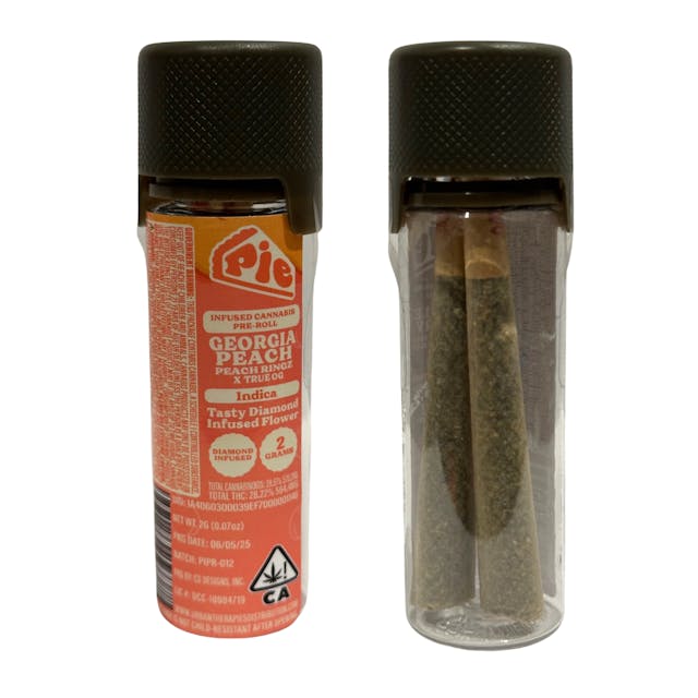 Photograph of product: Georgia Peach | 2pk Infused Preroll - 