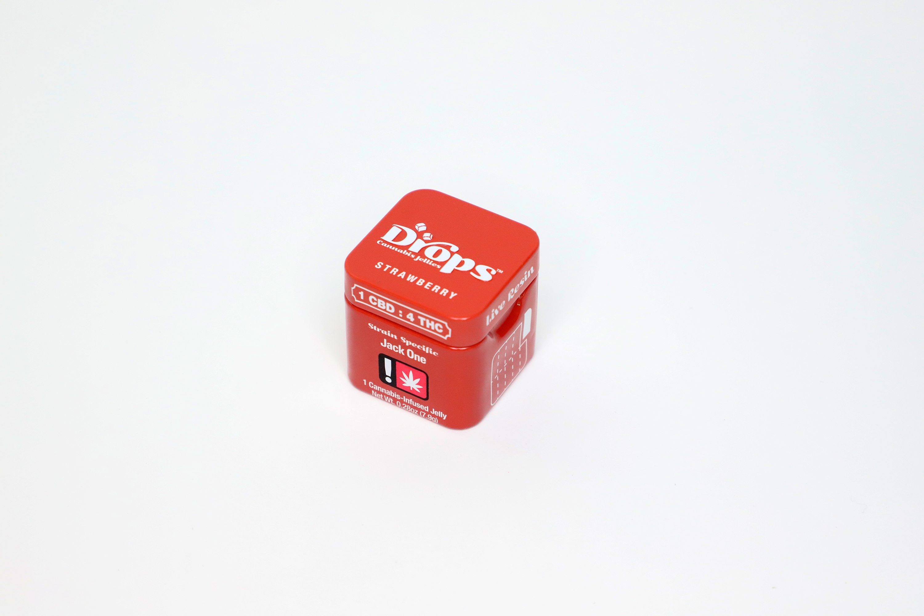 Photograph of product: Drops  (1 CBD : 4 TH-oui) Strawberry Singles