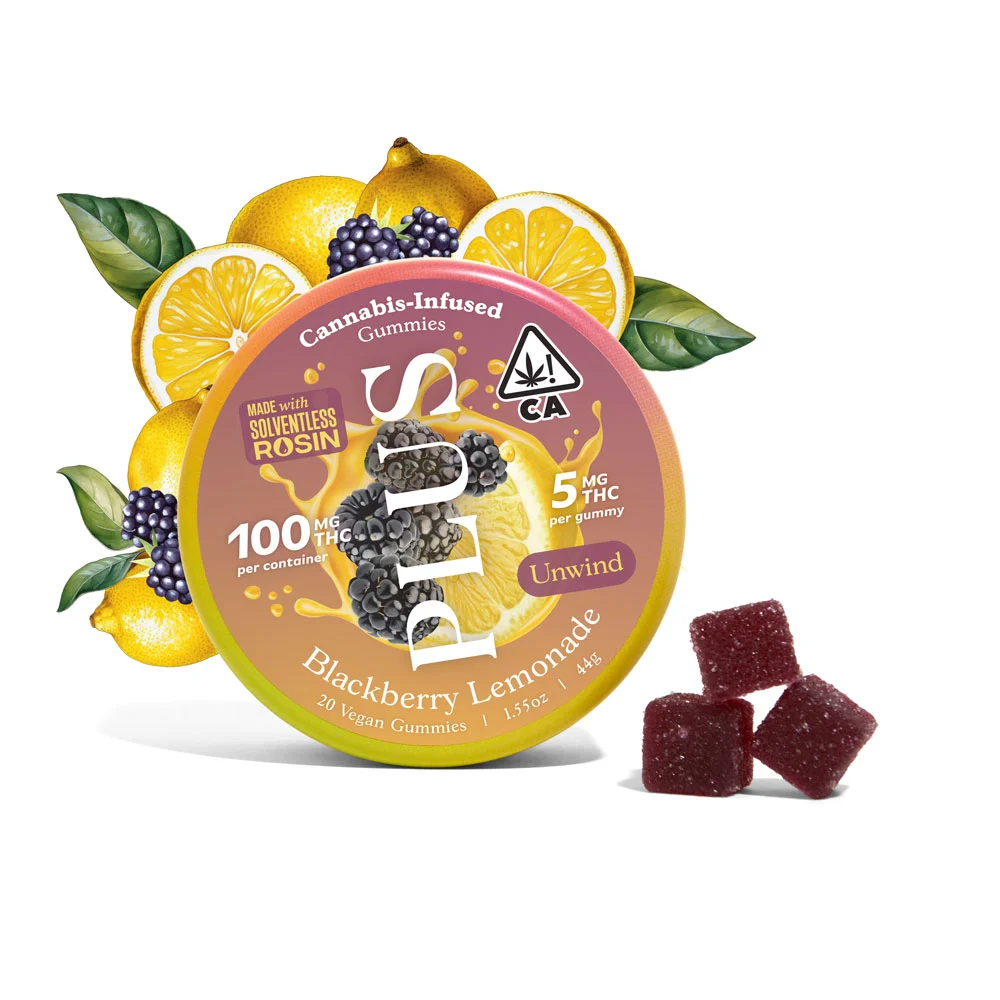 Photograph of product: Blackberry Lemonade (Oui'd) Solventless Rosin Gummies 5mg/100mg $18 or 2/$30