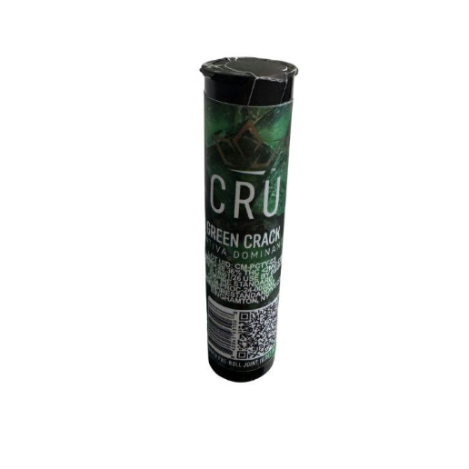 Photograph of product: CRU | Green Crack | Infused Preroll