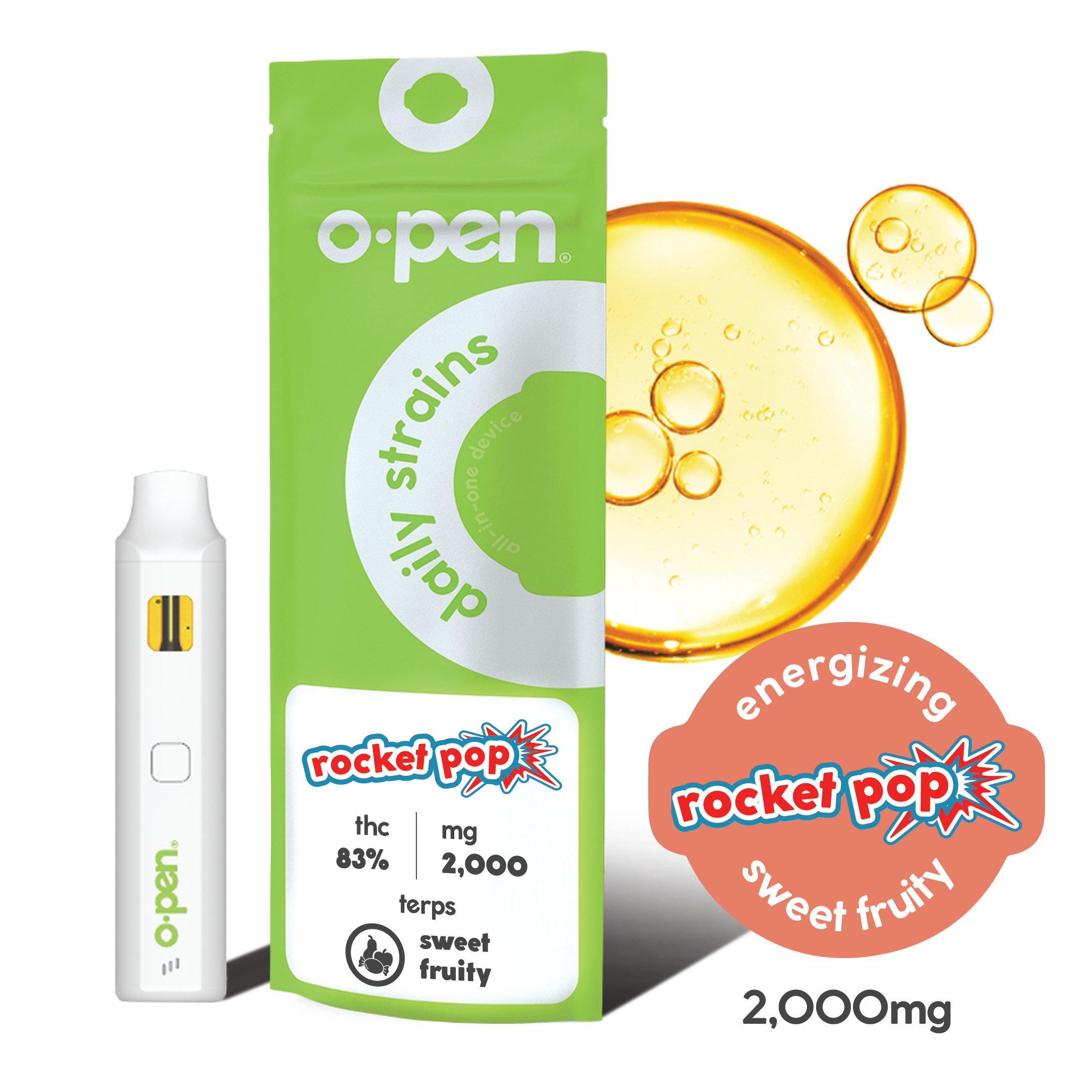 Photograph of product: Energizing Rocket Pop Disposables