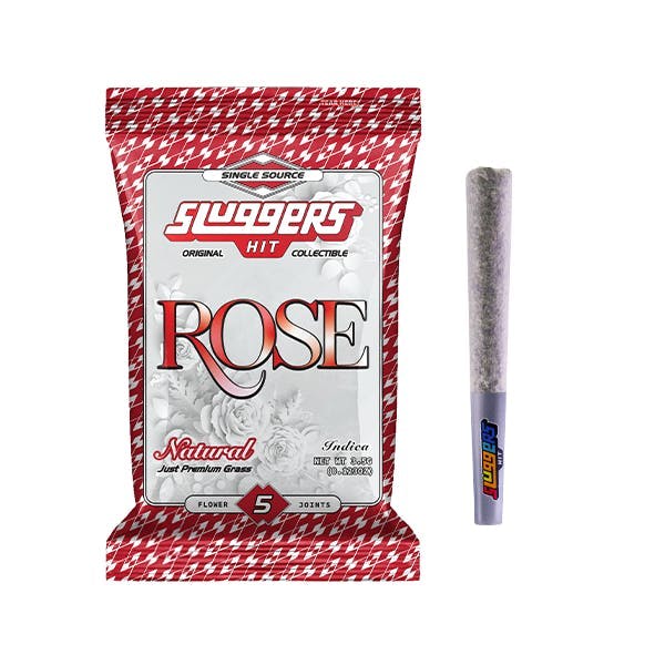 Photograph of product: Sluggers: Rose (Naturals) 5pk Pre Rolls - 3.5g - 