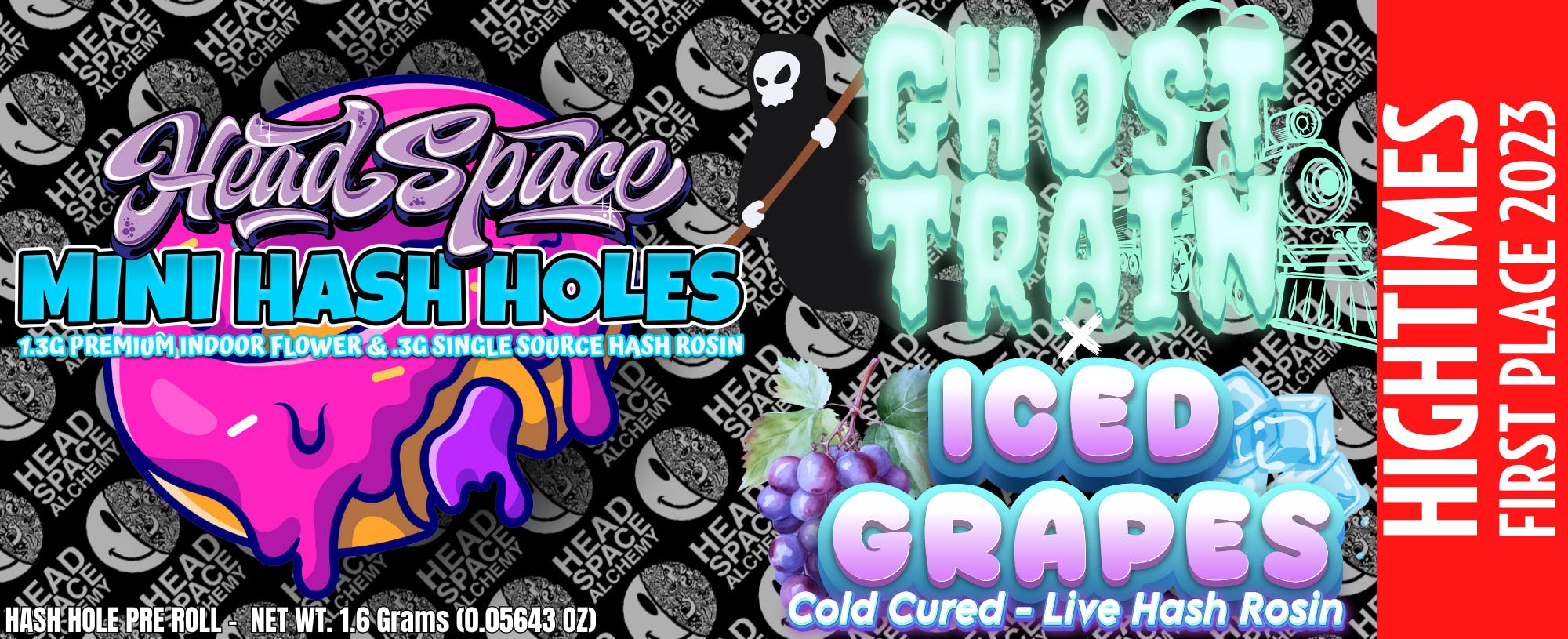Photograph of product: Head Space au chocolat Holes - Ghost Train x Iced Grapes
