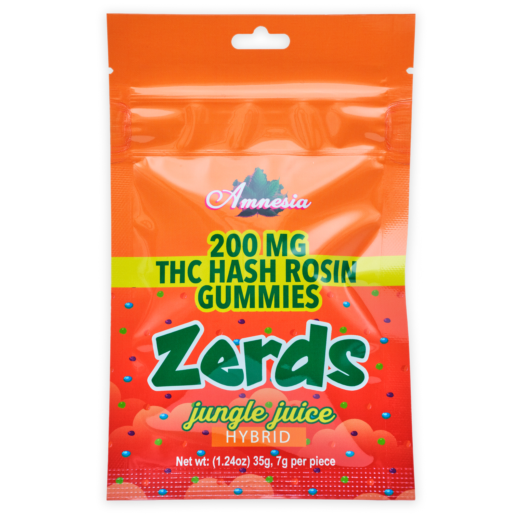 Photograph of product: Zerds | Jungle Juice | 200MG au chocolat Rosin Gummies