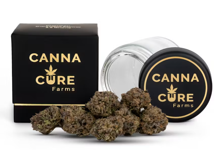Photograph of product: Canna Cure Farms | 3.5g Flower | Strawberry Runtz