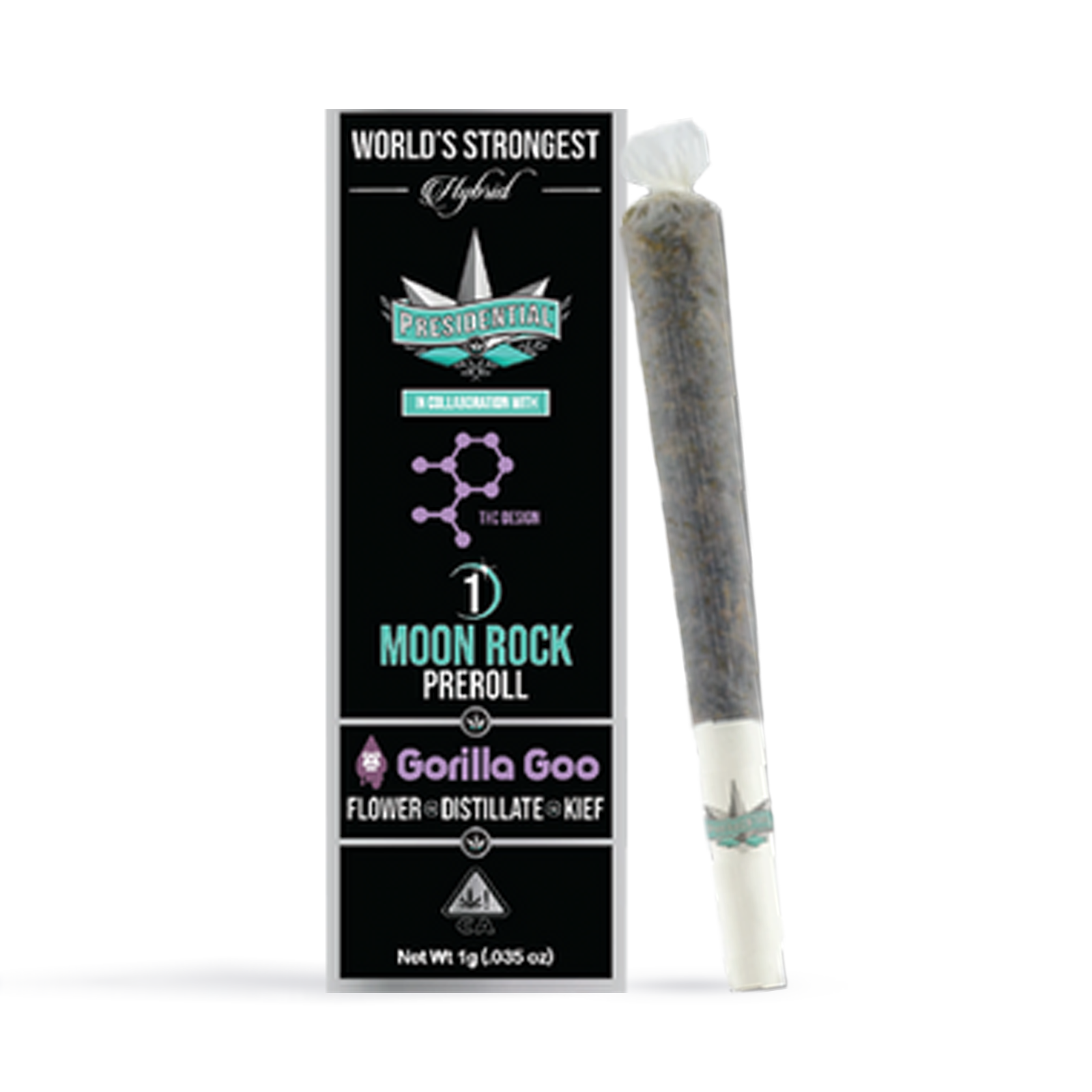 Photograph of product: Gorilla Goo Moon Rock Pre-Roll | 1g