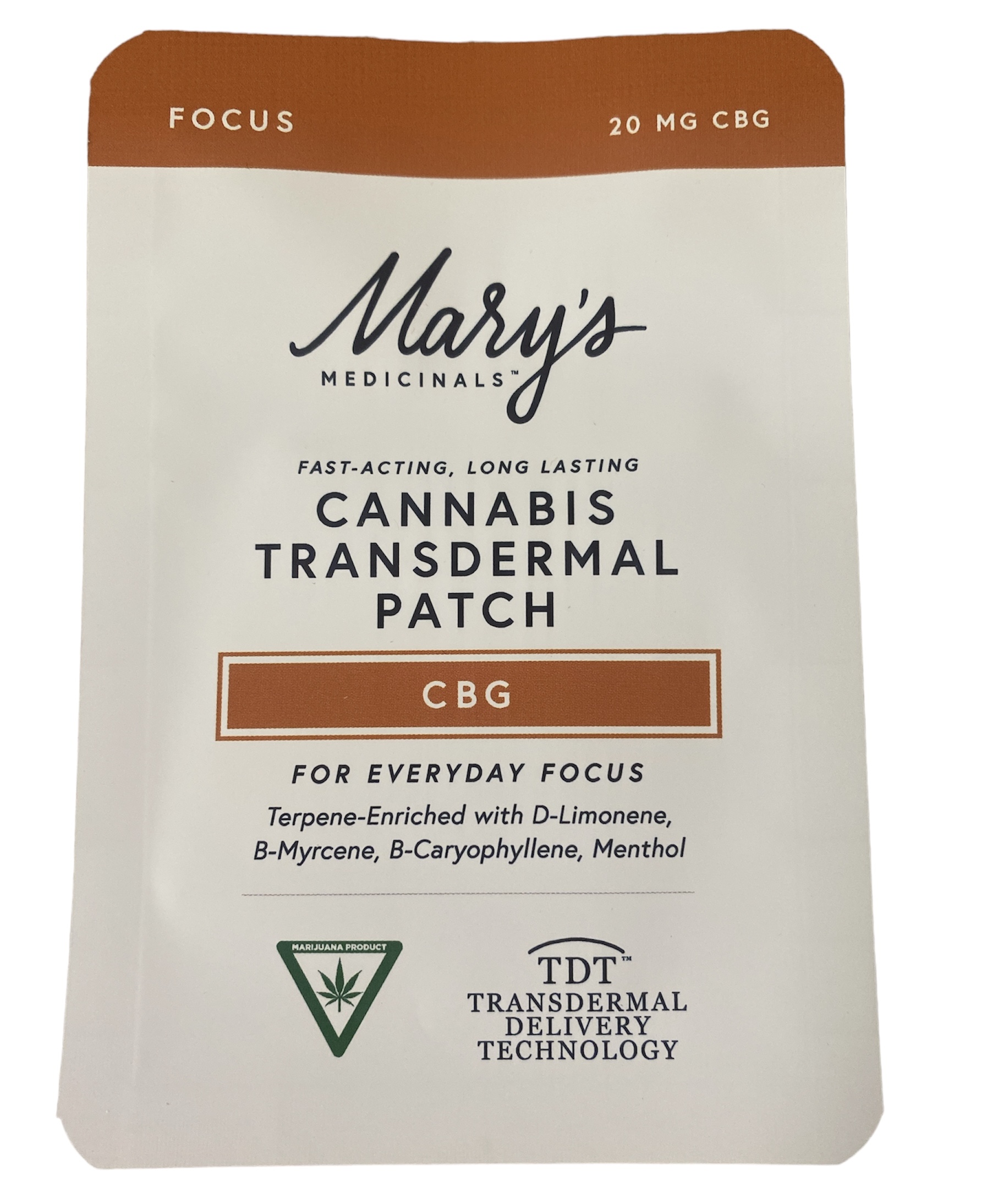 Photograph of product: Cbg Focus | 20mg Transdermal Patch