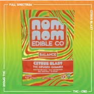 Photograph of product: Nom Nom | Balance | Citrus Blast | 200mg thc 100mg cbd