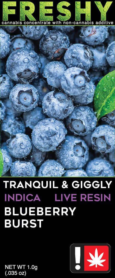 Photograph of product: Freshy - Blueberry Burst - 1g Live Resin Cart