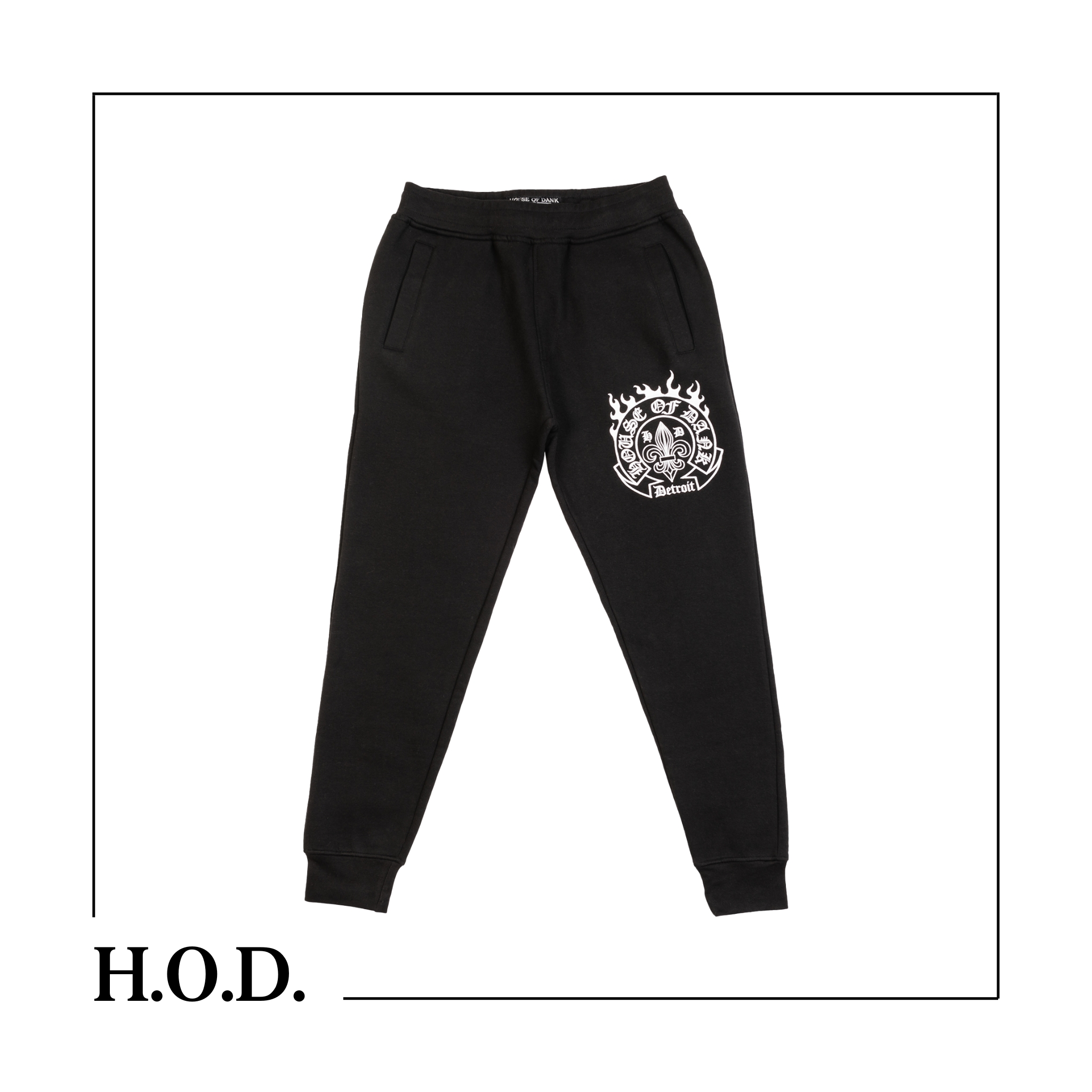 Photograph of product: H.O.D. x B.B. Black/White Joggers L