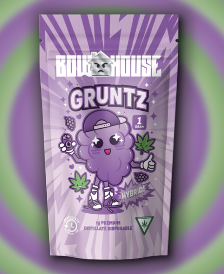 Photograph of product: Bow house | Disposable Vape - 1g - Gruntz
