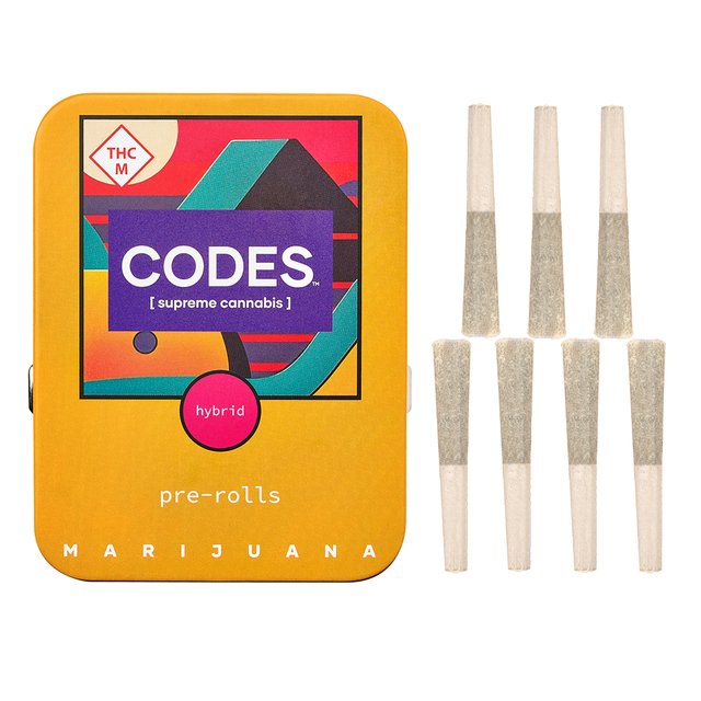 Photograph of product: Codes: Pre-Roll Pack | Pink Certz | 0.5g ea | 7pk