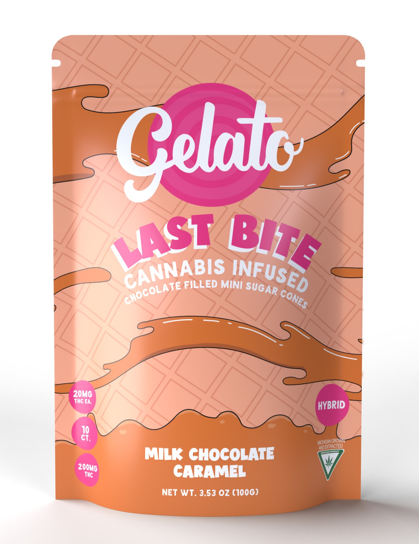Photograph of product: LAST BITE | Edible | Baked Goods | Milk Chocolate Caramel | 200mg