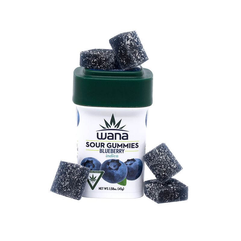 Photograph of product: Wana: Blueberry | Soft Lozenges | 100mg THC | 10pk