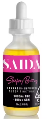 Photograph of product: SLEEPY BERRY 10:1 TH-oui:CBN 1000MG TINCTURE - 1000 MG