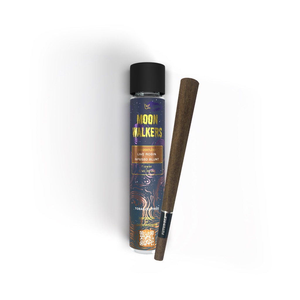 Photograph of product: Moonwalkers | Live Rosin Infused Preroll | Honey Bun