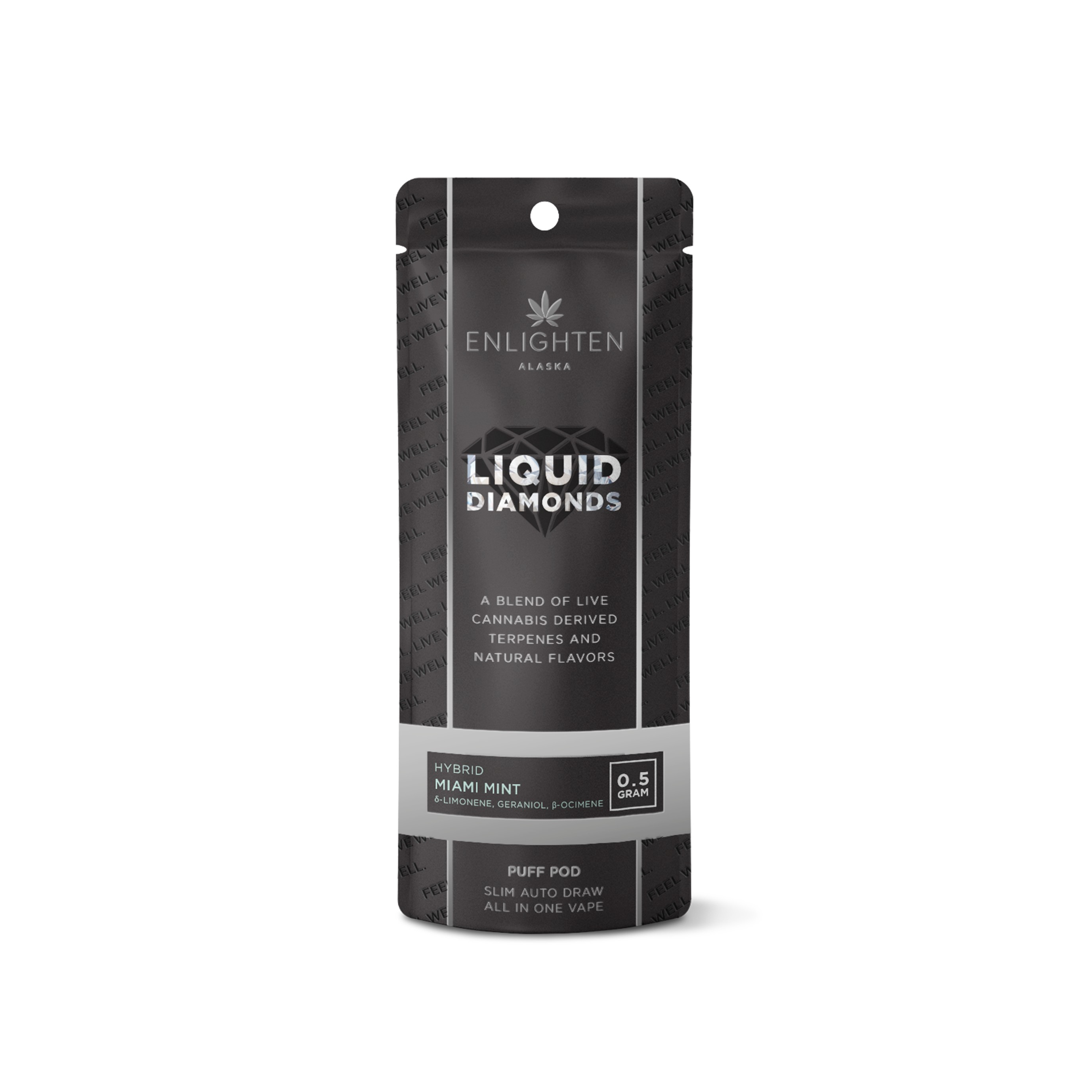 Photograph of product: (H) Miami Mint Liquid Diamond Puff Pod