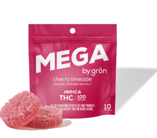 Photograph of product: Gron | Edible | Infused | Cherry Limade MEGA | TH-oui | 100mg - Oui'd